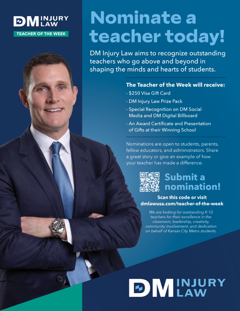 DM Injury Law Teacher of the Week contest