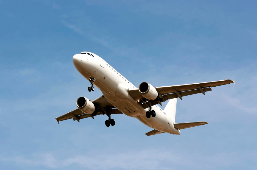 Plane in air