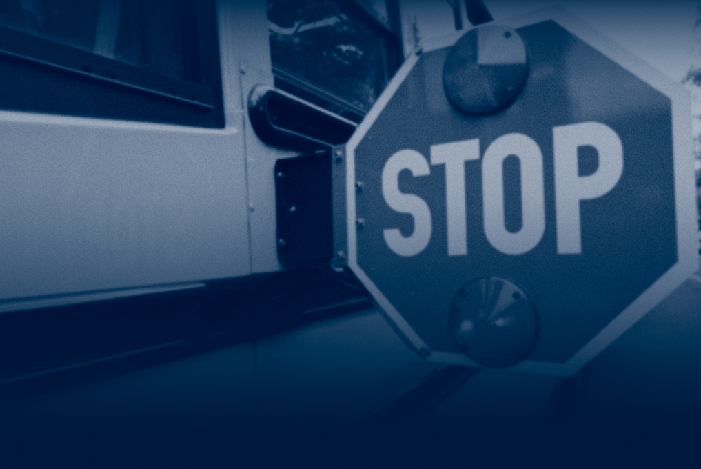 Bus stop sign