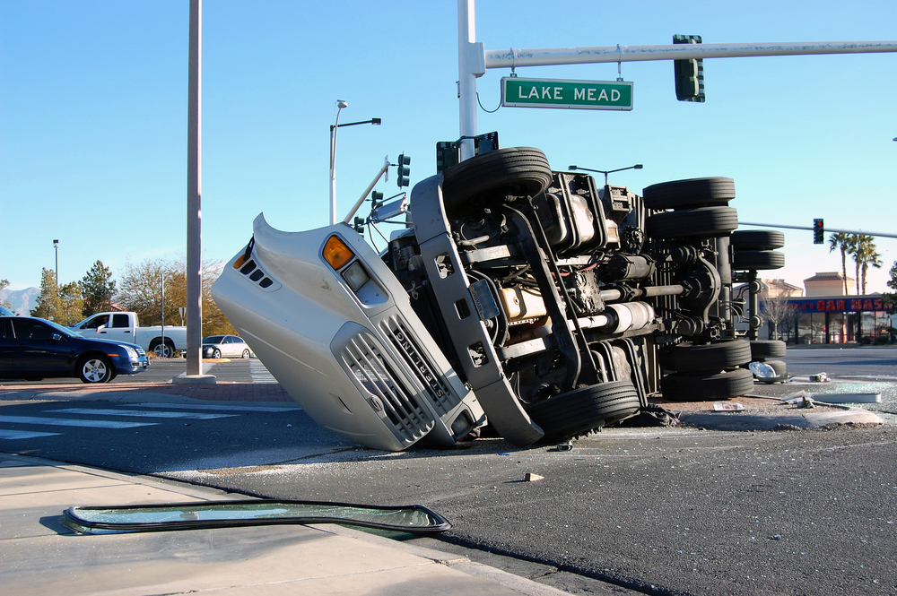 Overturned Truck, Las Vegas, Nevada